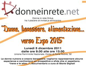 Convegno Donne, benessere, alimentazione... verso Expo